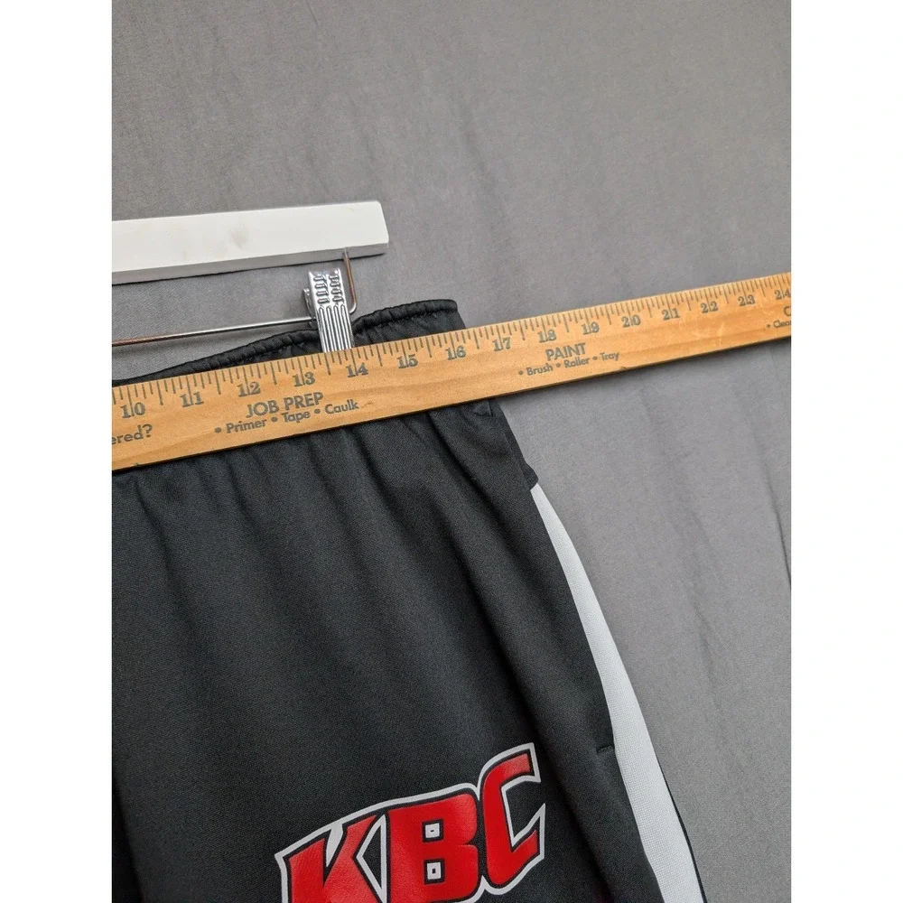Holloway KBC Retro Sweats Black Track Pants Men's Size Large Red Logo